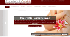 Desktop Screenshot of kosmetik-breisach.de